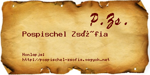 Pospischel Zsófia névjegykártya